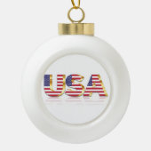Vlag Verenigde Staten van Amerika Keramische Bal Ornament (Voorkant)