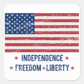  vlag vierkante sticker (Voorkant)