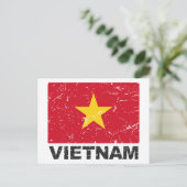  vlag Vietnam Briefkaart (Staand voorkant)