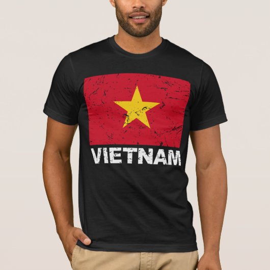  vlag Vietnam T-shirt (Voorkant)