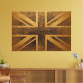 Vlag Vintage 3 Verenigd Koninkrijk Canvas Afdruk (Insitu (Woonkamer))