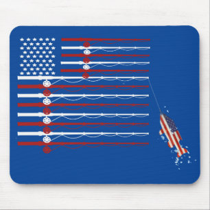 Vlag Vist poten met vis Muismat