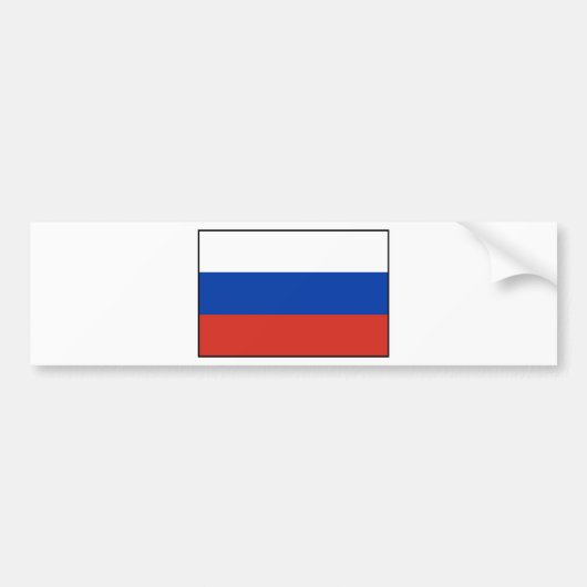 vlag - vlag van Ф - а - г - лРRusland,о,с TriTriko Bumpersticker (Voorkant)