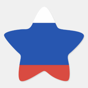 vlag - vlag van Ф - а - г - лРRusland,о,с TriTriko Ster Sticker