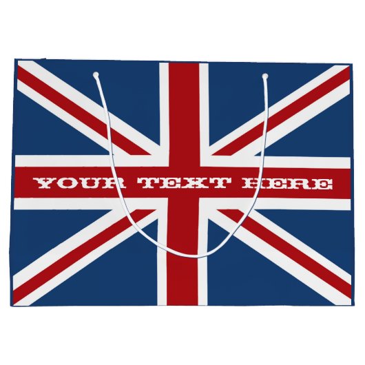 Vlag vlag vlag van de Unie Large Cadeautasje (Achterkant)