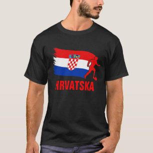Vlag Voetbal Kroatië T-shirt