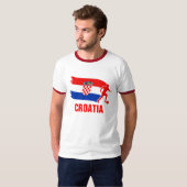 Vlag Voetbal Kroatië T-shirt (Voorkant volledig)