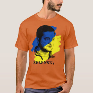 Vlag Volodymyr Zelensky Ukraine T-shirt