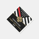 Vlag voor brandweerkorrelige partij Thin Red Line Servet (Hoek)