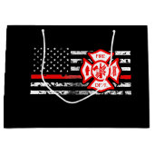 Vlag voor brandweerlieden en Florian Cross Groot Cadeauzakje (Voorkant)