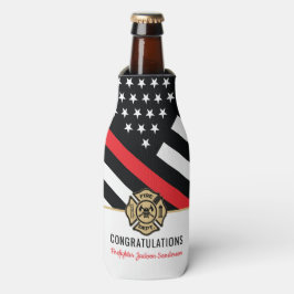 Vlag voor brandweerlieden Pensioen van de rode lij Flesjeskoeler