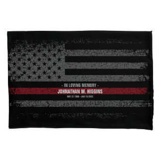 Vlag voor brandweerlieden van de Amerikaanse Thin Kussensloop