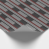 Vlag voor brandweerlieden van de Amerikaanse vlag  Cadeaupapier (Hoek)