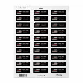 Vlag voor brandweerlieden van de Amerikaanse vlag  Etiket (Full Sheet)