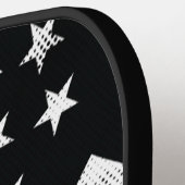 Vlag voor brandweerman Rood lijn Vlag Erkenning we Pickleball Paddle (Links Detail)