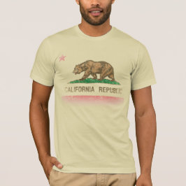  vlag voor Californië T-shirt