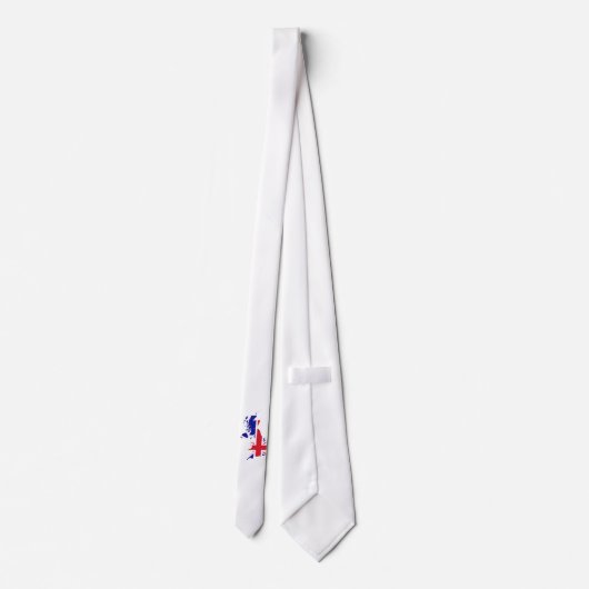 Vlag voor de kaart van Groot-Brittannië Stropdas (Achterkant)