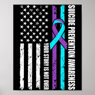 Vlag voor de Maand van de Preventie van Zelfmoord  Poster