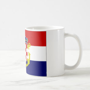 Vlag voor de marine van Kroatië Koffiemok