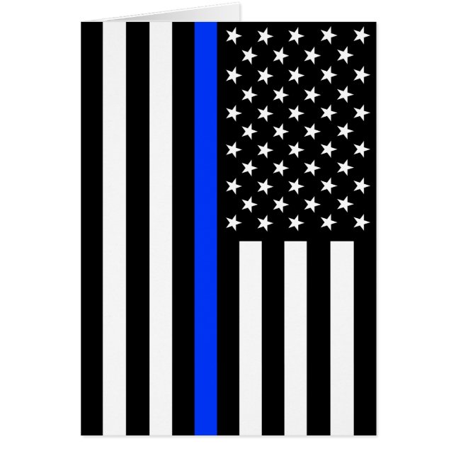 vlag voor de politie van de Thin Blue Line (Voorkant)