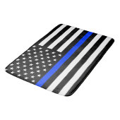 vlag voor de politie van de Thin Blue Line Badmat (Gekanteld)