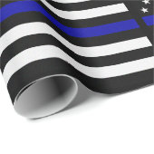 vlag voor de politie van de Thin Blue Line Cadeaupapier (Rol Hoek)