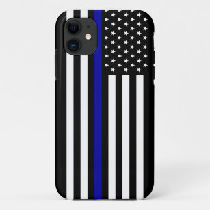 vlag voor de politie van de Thin Blue Line Case-Mate iPhone Case