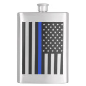 vlag voor de politie van de Thin Blue Line Flacon (Voorkant)