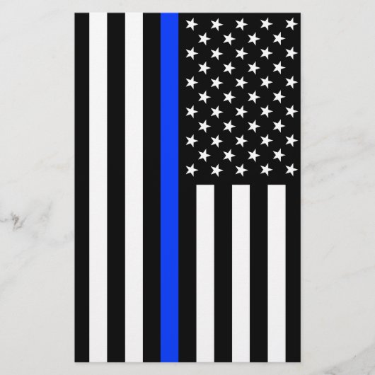 vlag voor de politie van de Thin Blue Line Flyer (Voorkant)