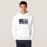 vlag voor de politie van de Thin Blue Line