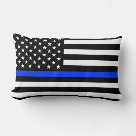 vlag voor de politie van de Thin Blue Line Kussen
