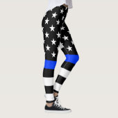 vlag voor de politie van de Thin Blue Line Leggings (Rechts)