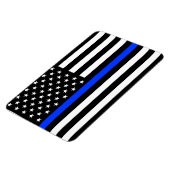 vlag voor de politie van de Thin Blue Line Magneet (Linkerzijde)