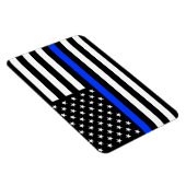 vlag voor de politie van de Thin Blue Line Magneet (Rechterzijde)
