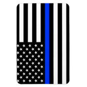 vlag voor de politie van de Thin Blue Line Magneet (Verticaal)