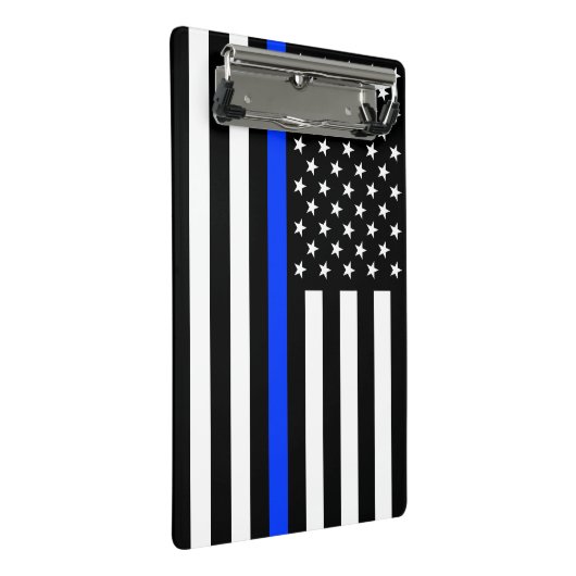 vlag voor de politie van de Thin Blue Line Mini Klembord (Schuin)