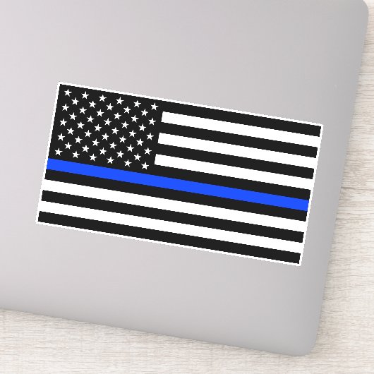 vlag voor de politie van de Thin Blue Line Sticker (Detail)