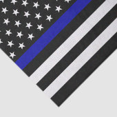 vlag voor de politie van de Thin Blue Line Tissuepapier (Detail)