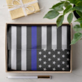 vlag voor de politie van de Thin Blue Line Tissuepapier (Geschenk)