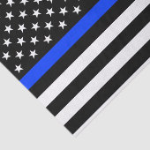 vlag voor de politie van de Thin Blue Line Tissuepapier (Detail)