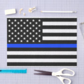 vlag voor de politie van de Thin Blue Line Tissuepapier (Craft)