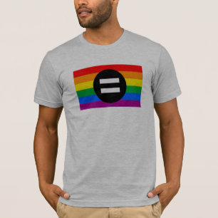 Vlag voor de rechten van homoseksuelen t-shirt