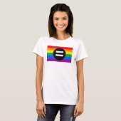 Vlag voor de rechten van homoseksuelen t-shirt (Voorkant volledig)
