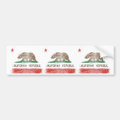 Vlag voor de Republiek Californië Bumpersticker (Voorkant)