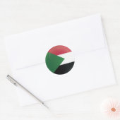 vlag voor een rondpictogram van Sudan Ronde Sticker (Envelop)