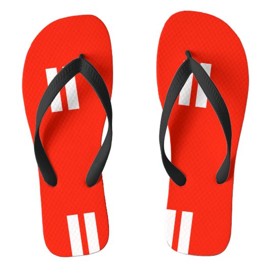 Vlag voor gelijkheid teenslippers (Voetbed)