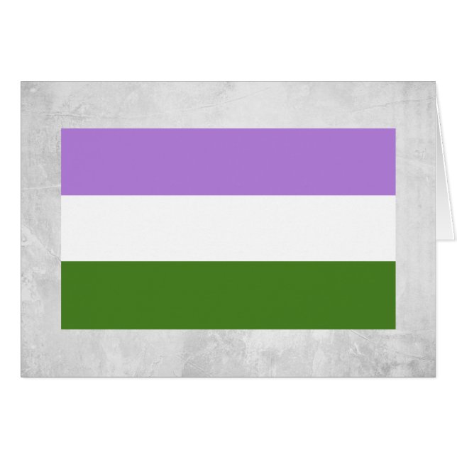 Vlag voor genderqueer trots (Voorkant Horizontaal)
