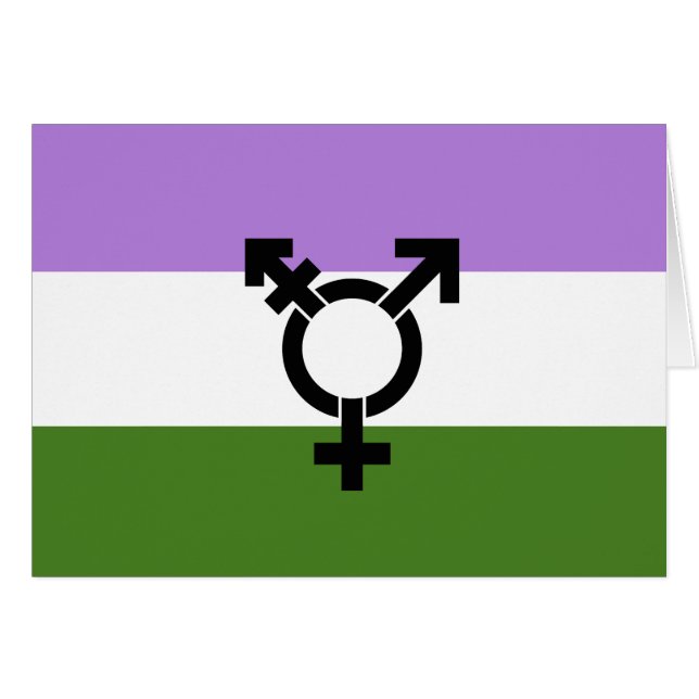Vlag voor genderqueer trots (Voorkant Horizontaal)