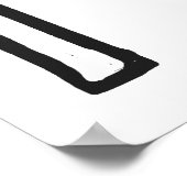 Vlag voor gratis transactierechten poster (Hoek)