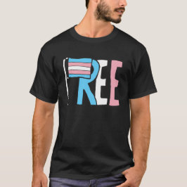 Vlag voor gratis transactierechten t-shirt
